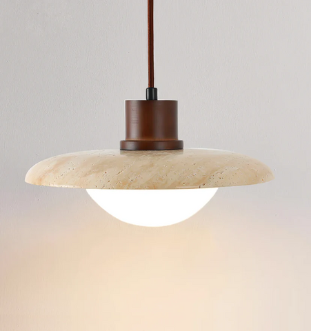 Travertine Pendant Lamp - NexioPick
