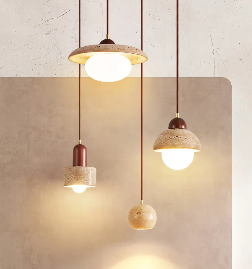 Travertine Pendant Lamp - NexioPick