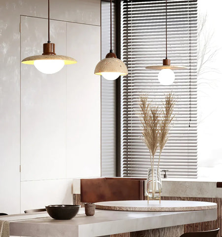 Travertine Pendant Lamp - NexioPick
