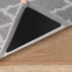 Triangle Grip Rug Pads – Strong & Reusable Non-Slip Adhesive Grippers for Hard Floors