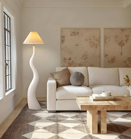 Twisted Pleated Floor Lamp - NexioPick