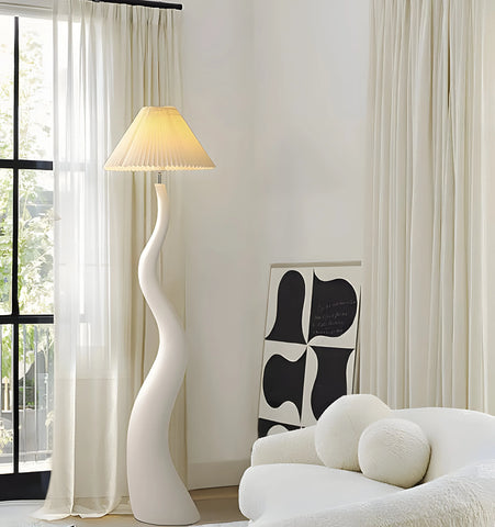 Twisted Pleated Floor Lamp - NexioPick