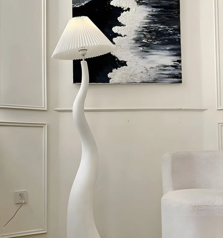 Twisted Pleated Floor Lamp - NexioPick