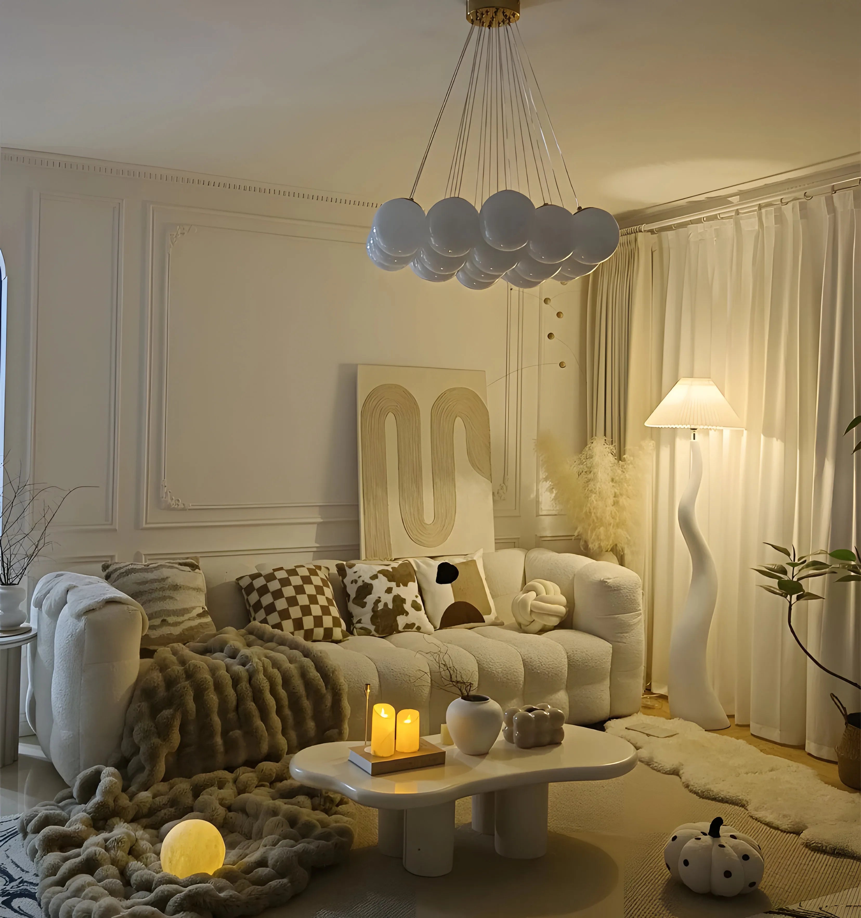 Twisted Pleated Floor Lamp - NexioPick