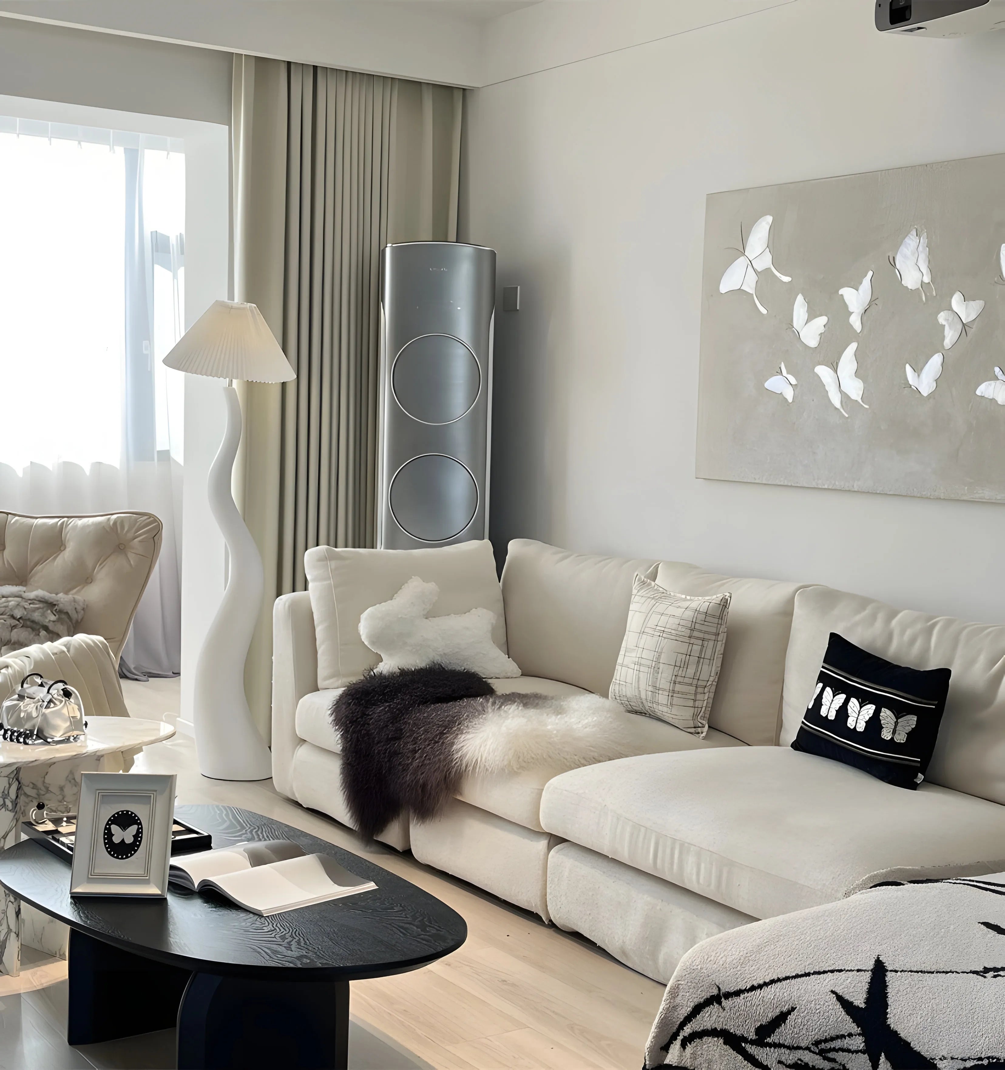 Twisted Pleated Floor Lamp - NexioPick