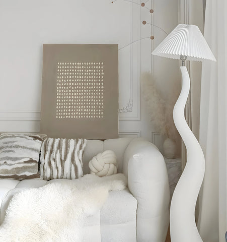 Twisted Pleated Floor Lamp - NexioPick