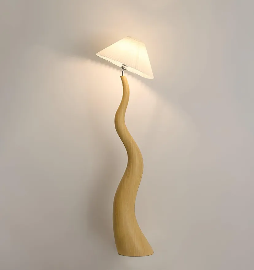 Twisted Pleated Floor Lamp - NexioPick