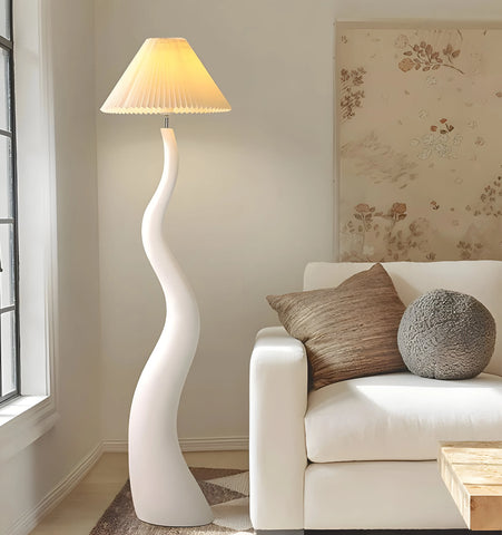 Twisted Pleated Floor Lamp - NexioPick