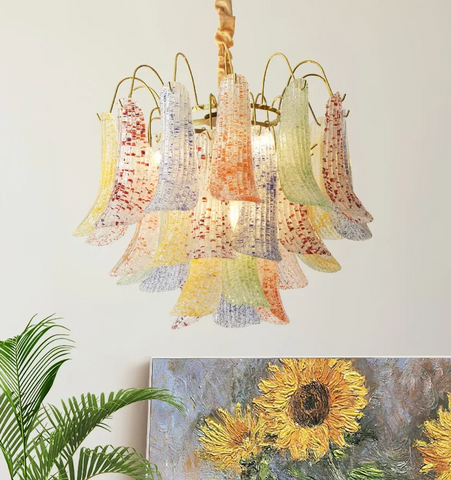 Venini Colorful Murano Glass Chandelier - NexioPick