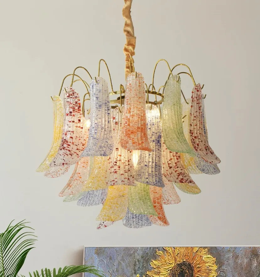 Venini Colorful Murano Glass Chandelier - NexioPick