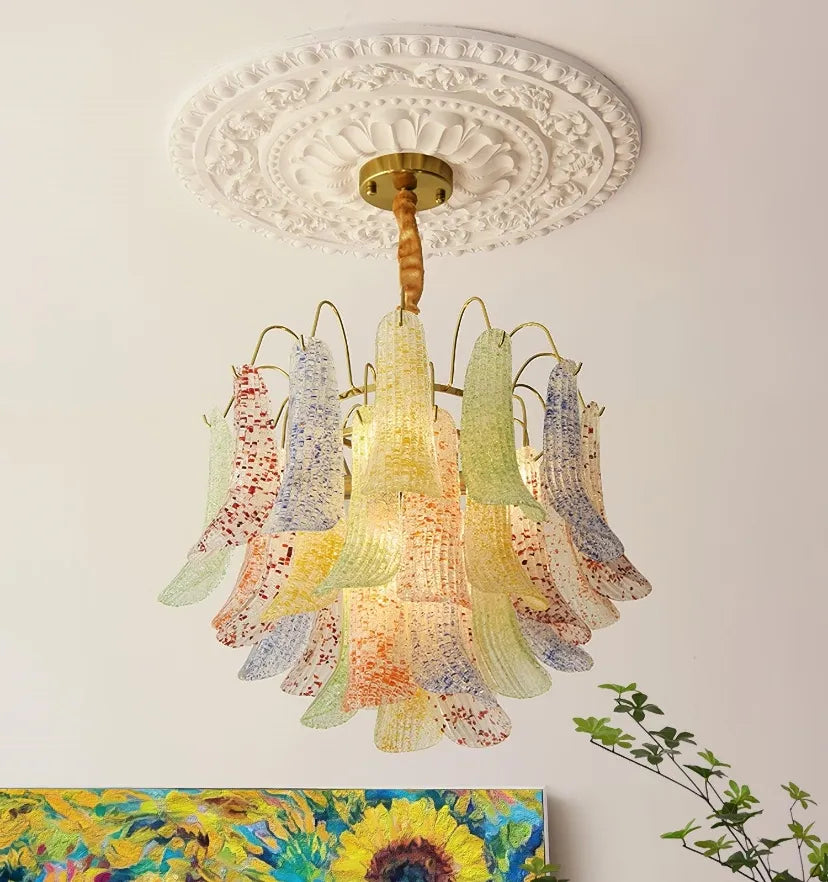 Venini Colorful Murano Glass Chandelier - NexioPick