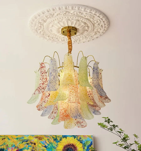 Venini Colorful Murano Glass Chandelier - NexioPick