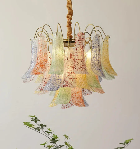 Venini Colorful Murano Glass Chandelier - NexioPick