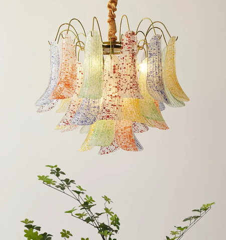 Venini Colorful Murano Glass Chandelier - NexioPick