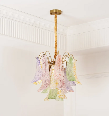Venini Colorful Murano Glass Chandelier - NexioPick