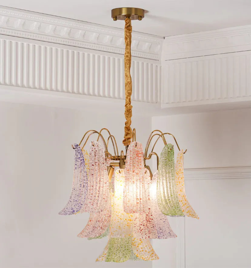 Venini Colorful Murano Glass Chandelier - NexioPick