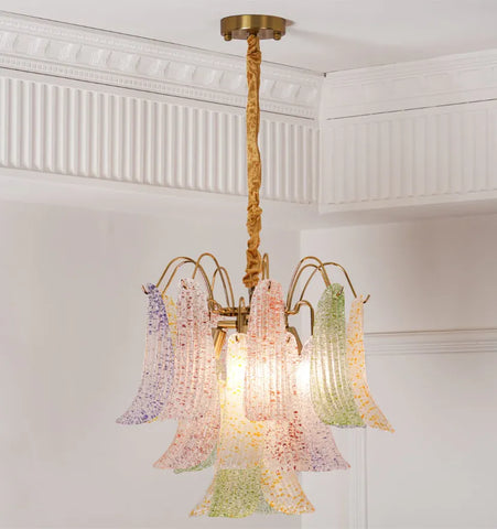 Venini Colorful Murano Glass Chandelier - NexioPick