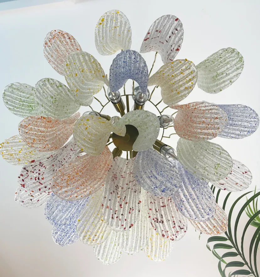 Venini Colorful Murano Glass Chandelier - NexioPick