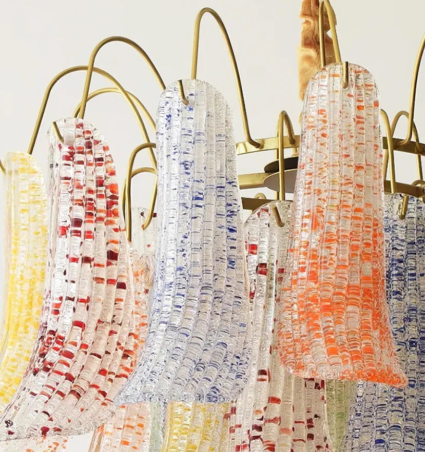 Venini Colorful Murano Glass Chandelier - NexioPick