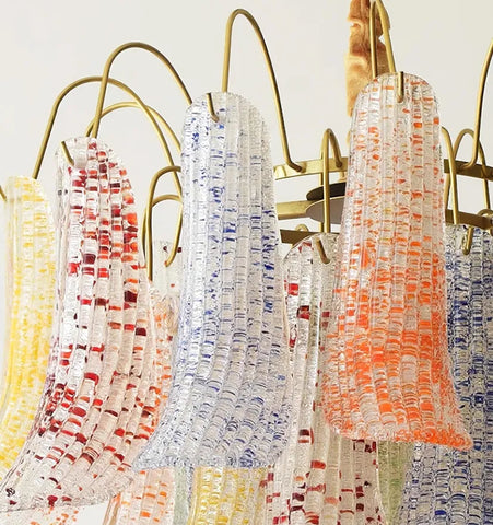 Venini Colorful Murano Glass Chandelier - NexioPick