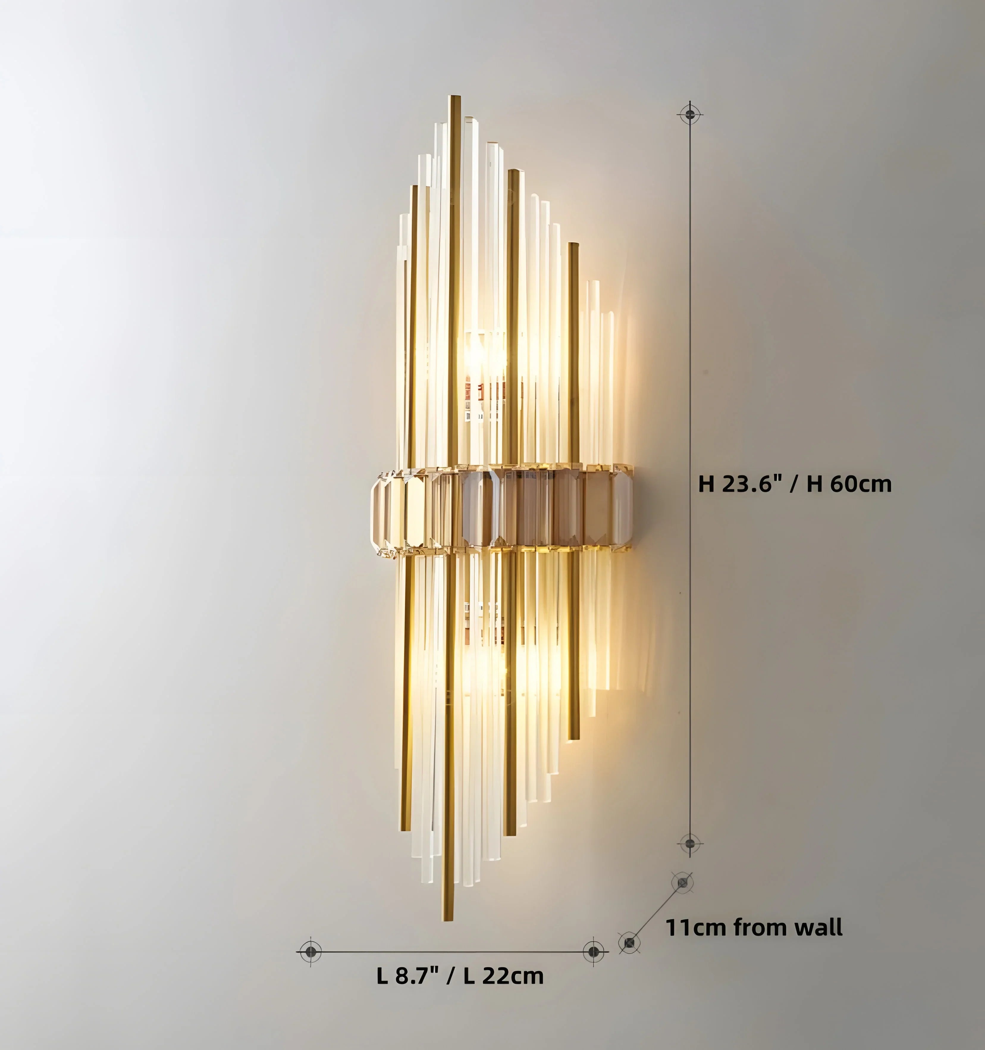 Victoria Crystal Wall Lamp - NexioPick