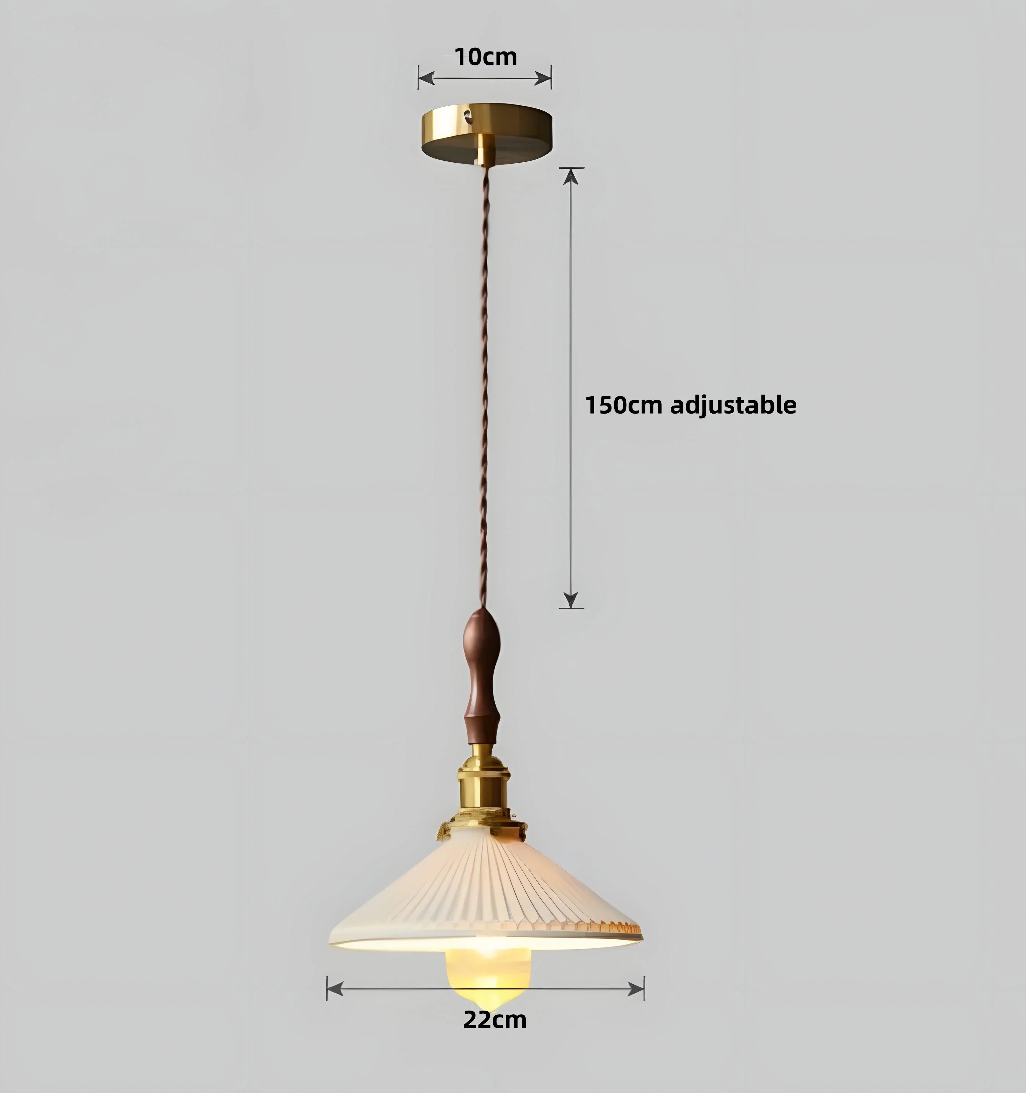 Ceramic Pleated Pendant - NexioPick