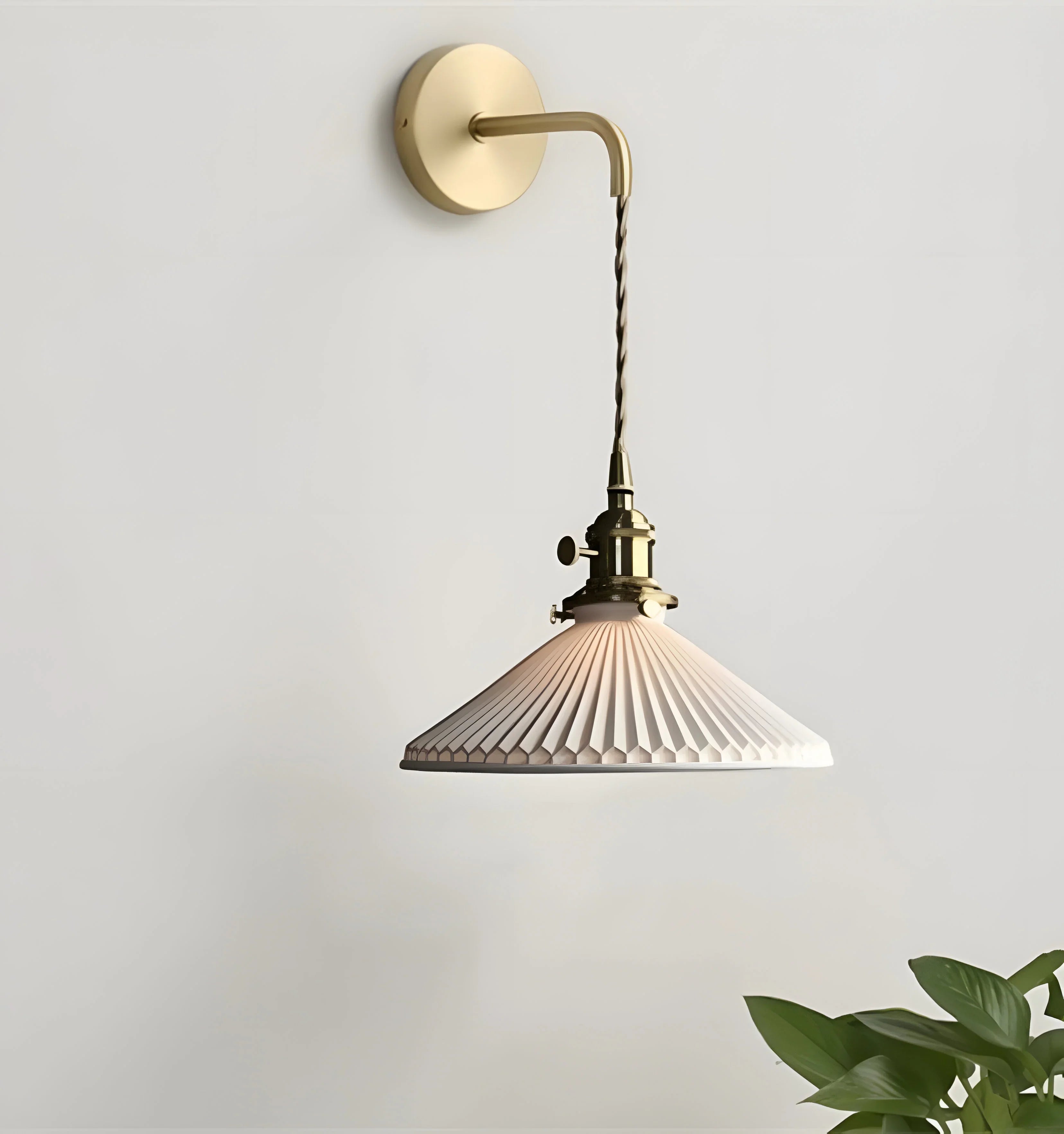 Ceramic Pleated Pendant - NexioPick