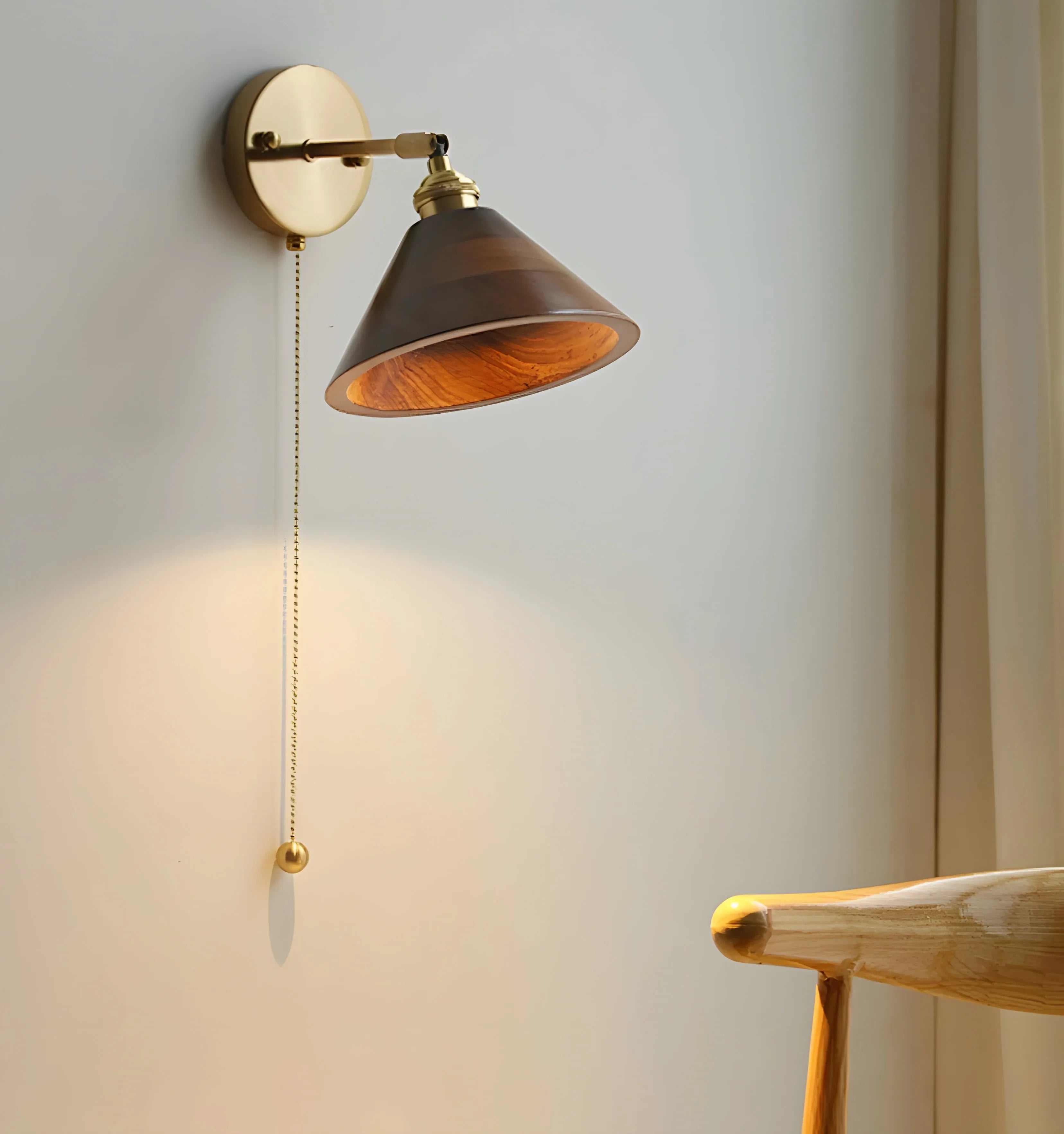 Vintage Wood Wall Lamp - NexioPick