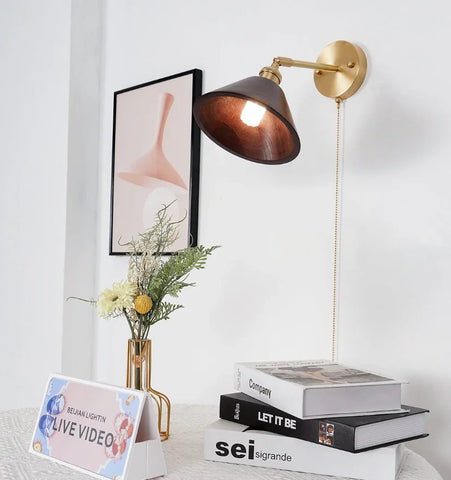 Vintage Wood Wall Lamp - NexioPick