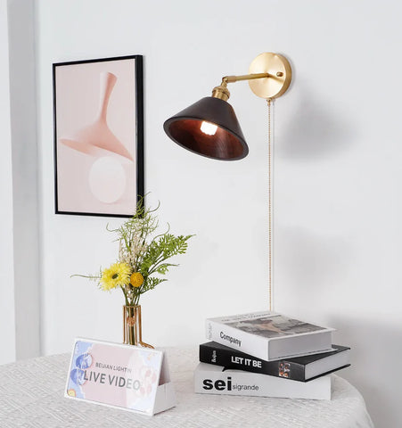 Vintage Wood Wall Lamp - NexioPick