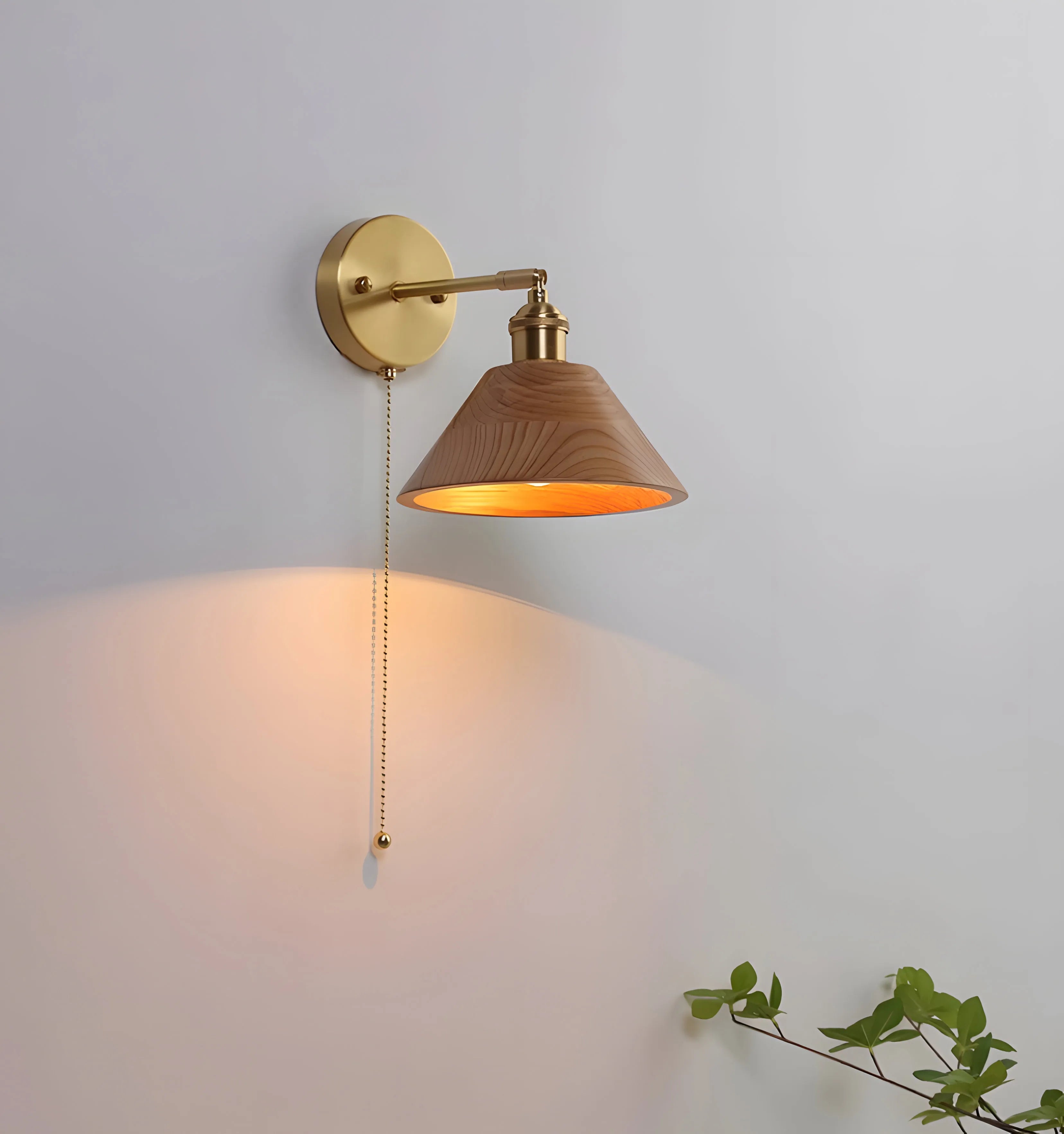 Vintage Wood Wall Lamp - NexioPick