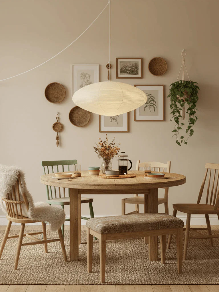 Washi Paper 15A Pendant Swag Light - NexioPick