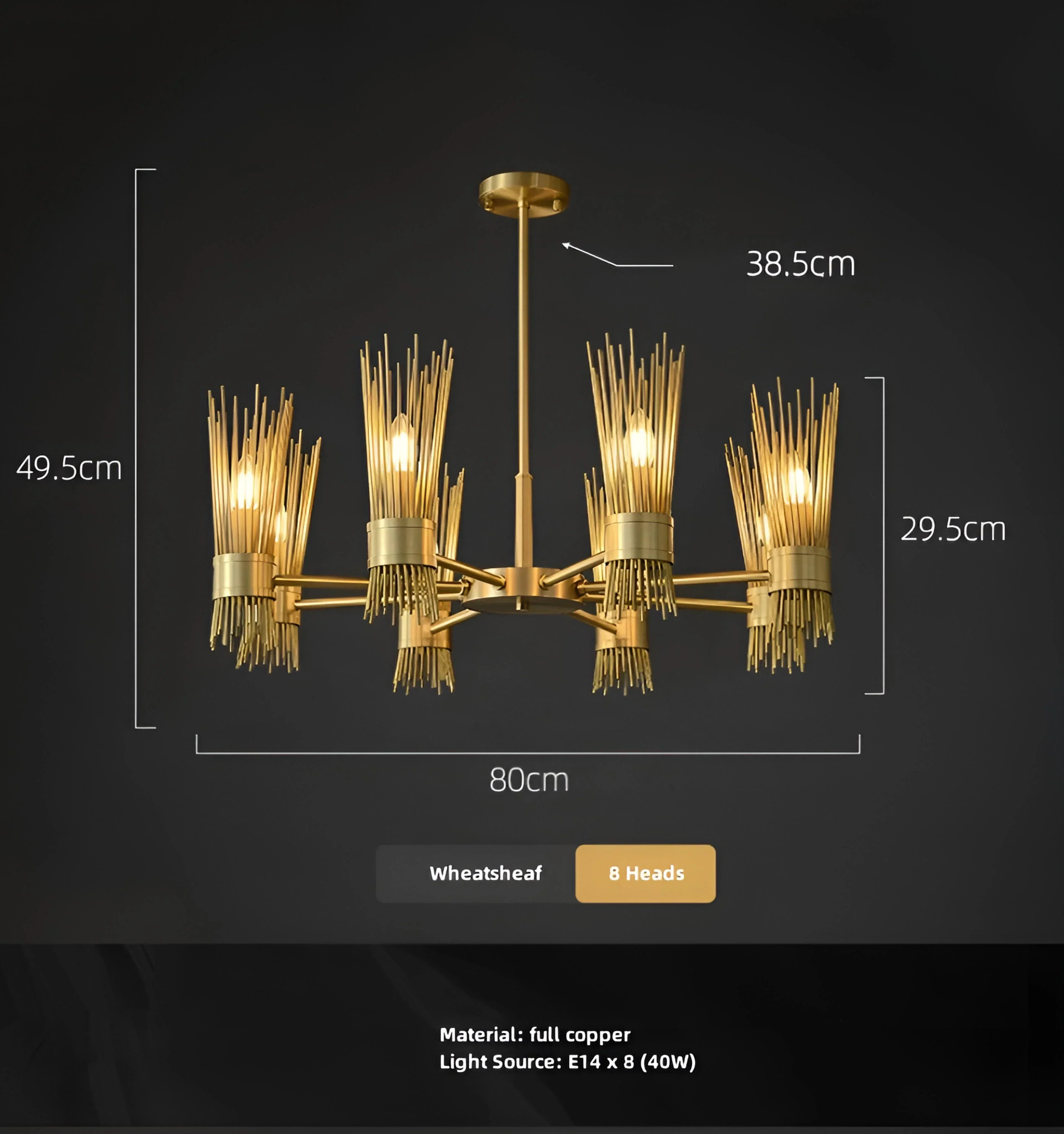 Wheatsheaf Chandelier - NexioPick