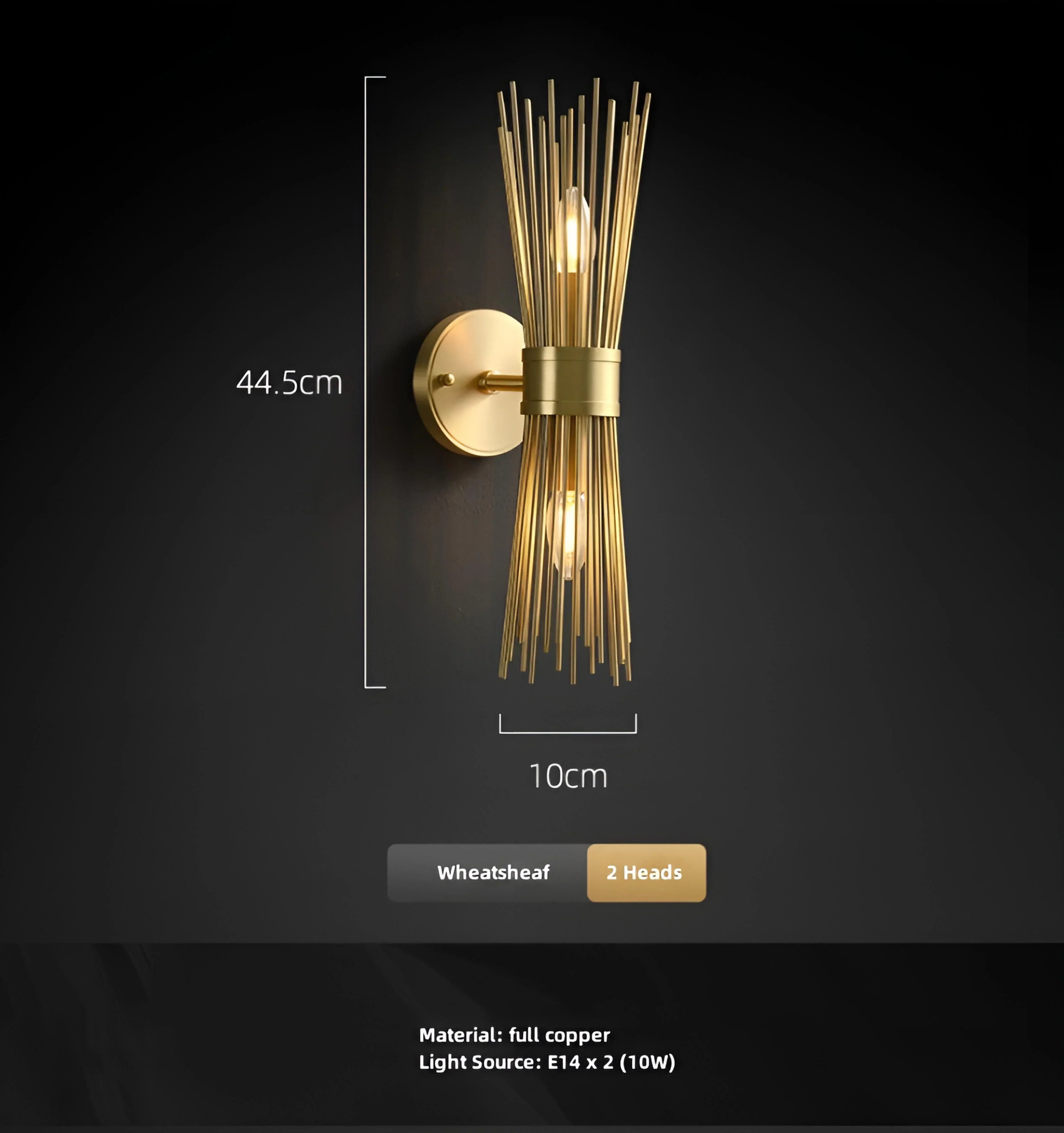 Wheatsheaf Wall Lamp - NexioPick