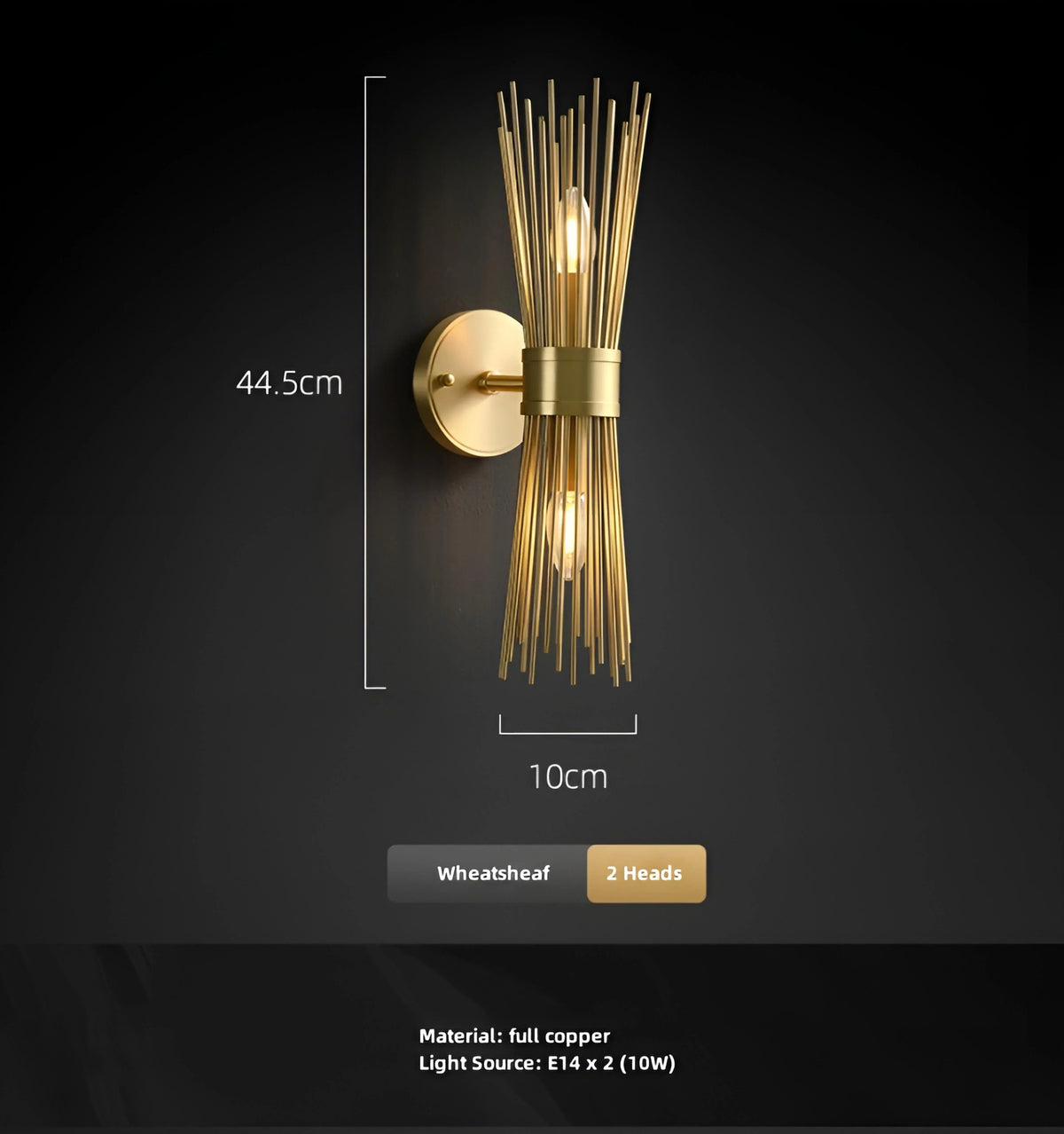 Wheatsheaf Wall Lamp - NexioPick