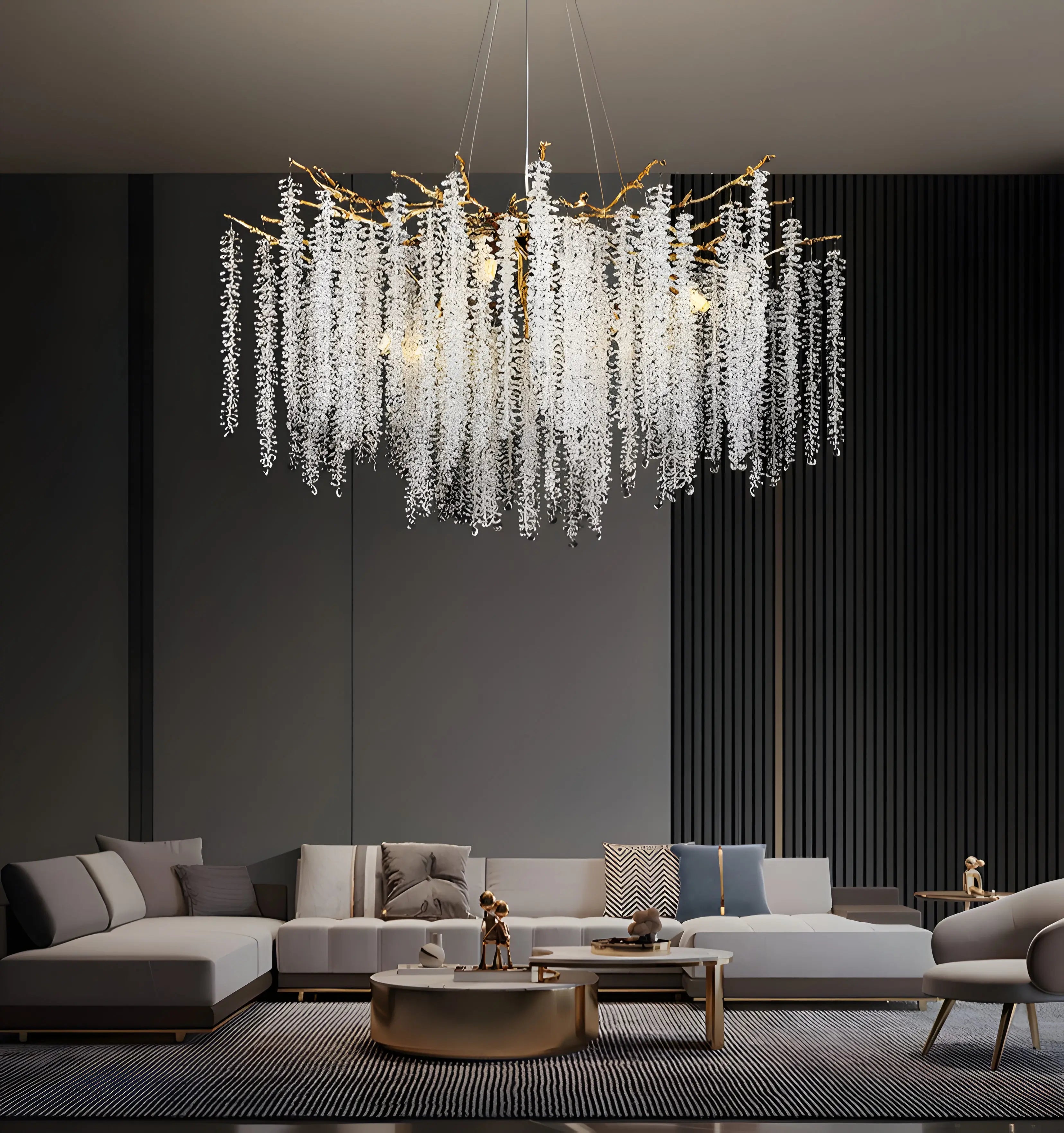 Wisteria Flower Crystal Chandelier - NexioPick