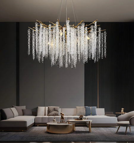 Wisteria Flower Crystal Chandelier - NexioPick