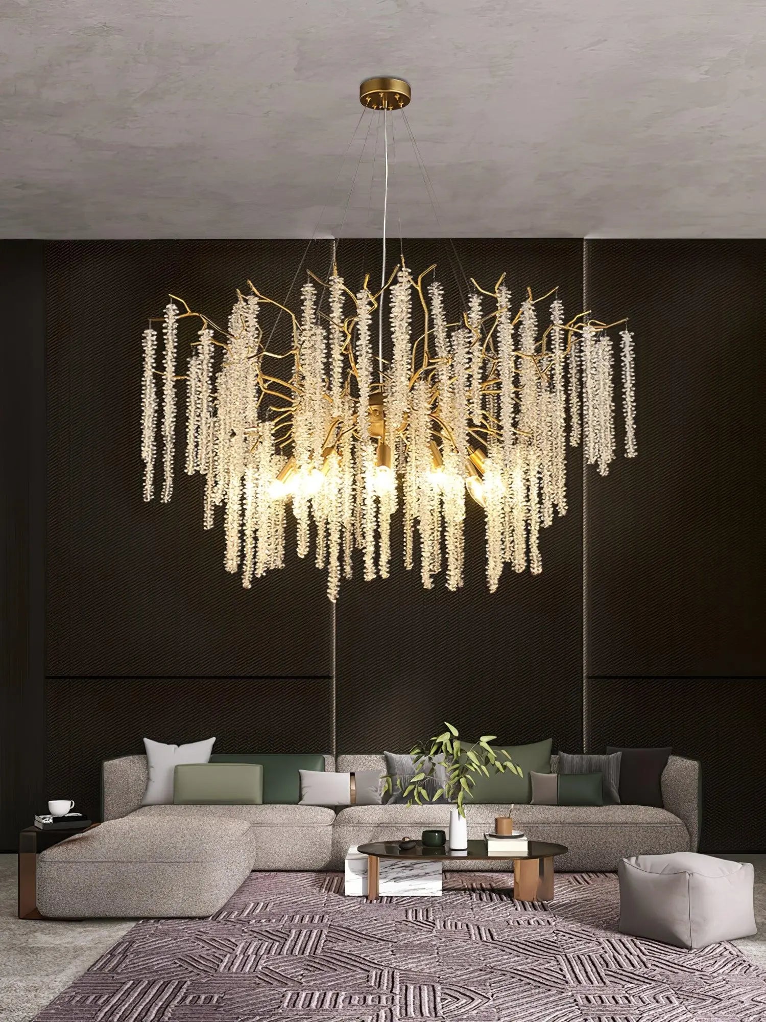 Wisteria Flower Crystal Chandelier - NexioPick