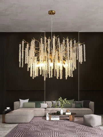 Wisteria Flower Crystal Chandelier - NexioPick
