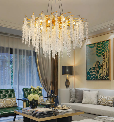 Wisteria Flower Crystal Chandelier - NexioPick