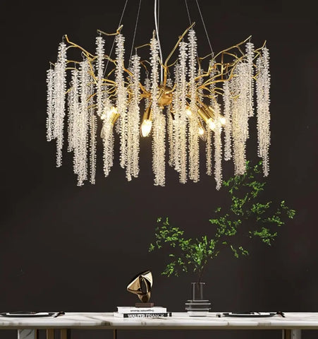 Wisteria Flower Crystal Chandelier - NexioPick