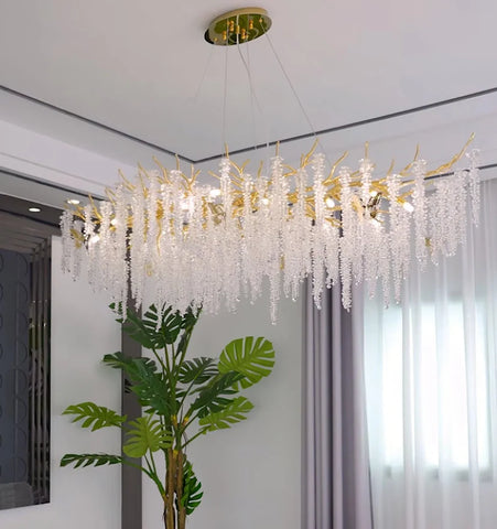 Wisteria Flower Crystal Chandelier - NexioPick