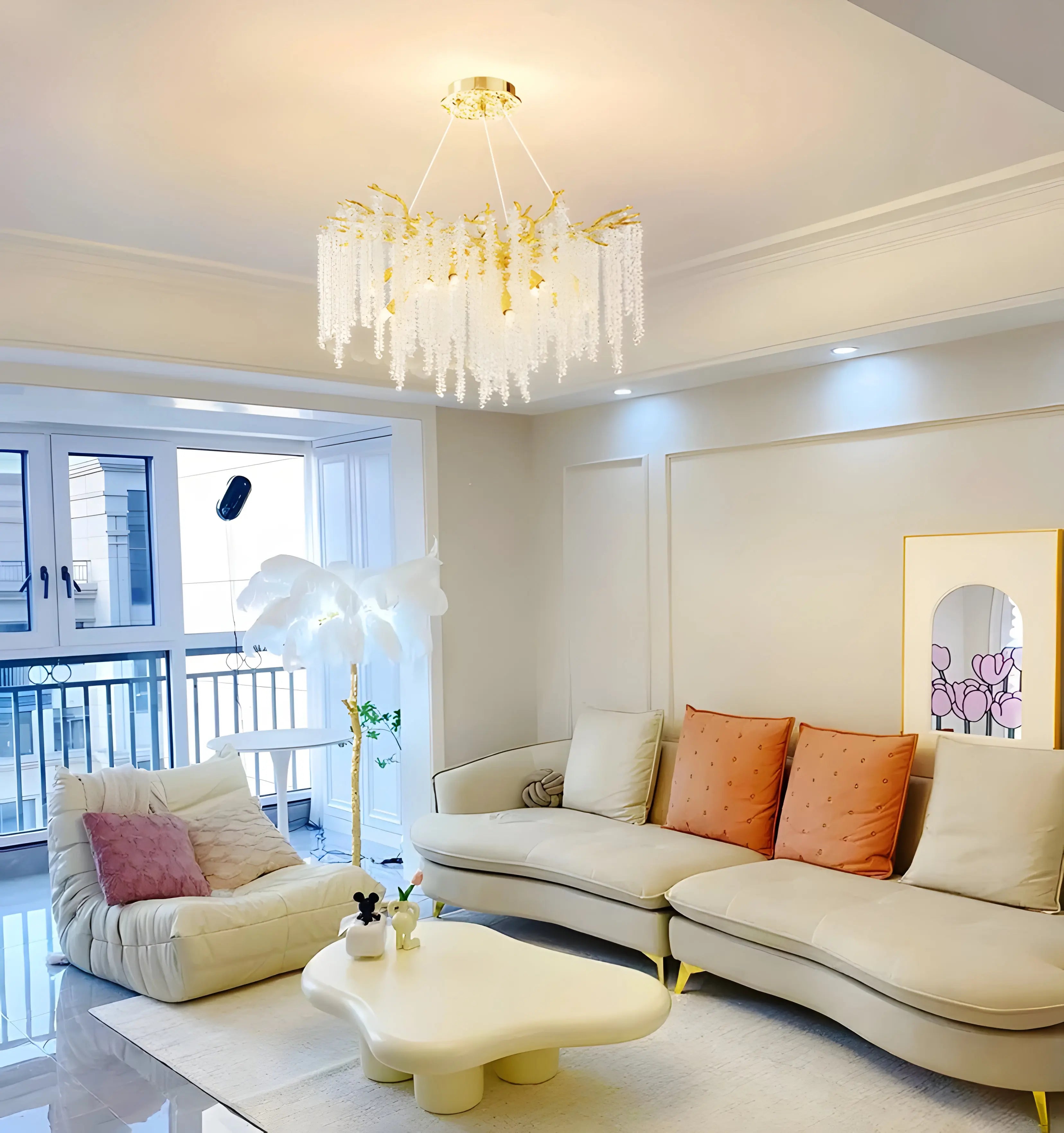 Wisteria Flower Crystal Chandelier - NexioPick