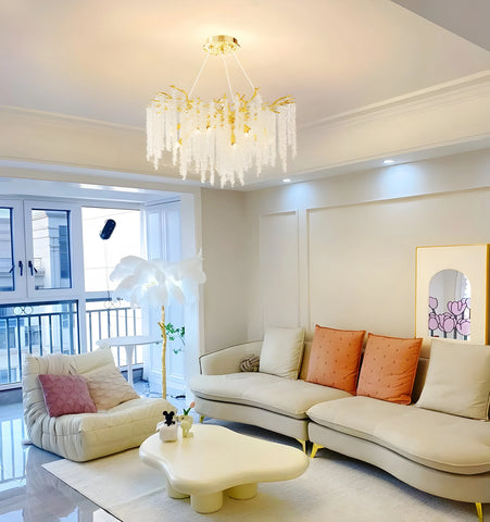 Wisteria Flower Crystal Chandelier - NexioPick