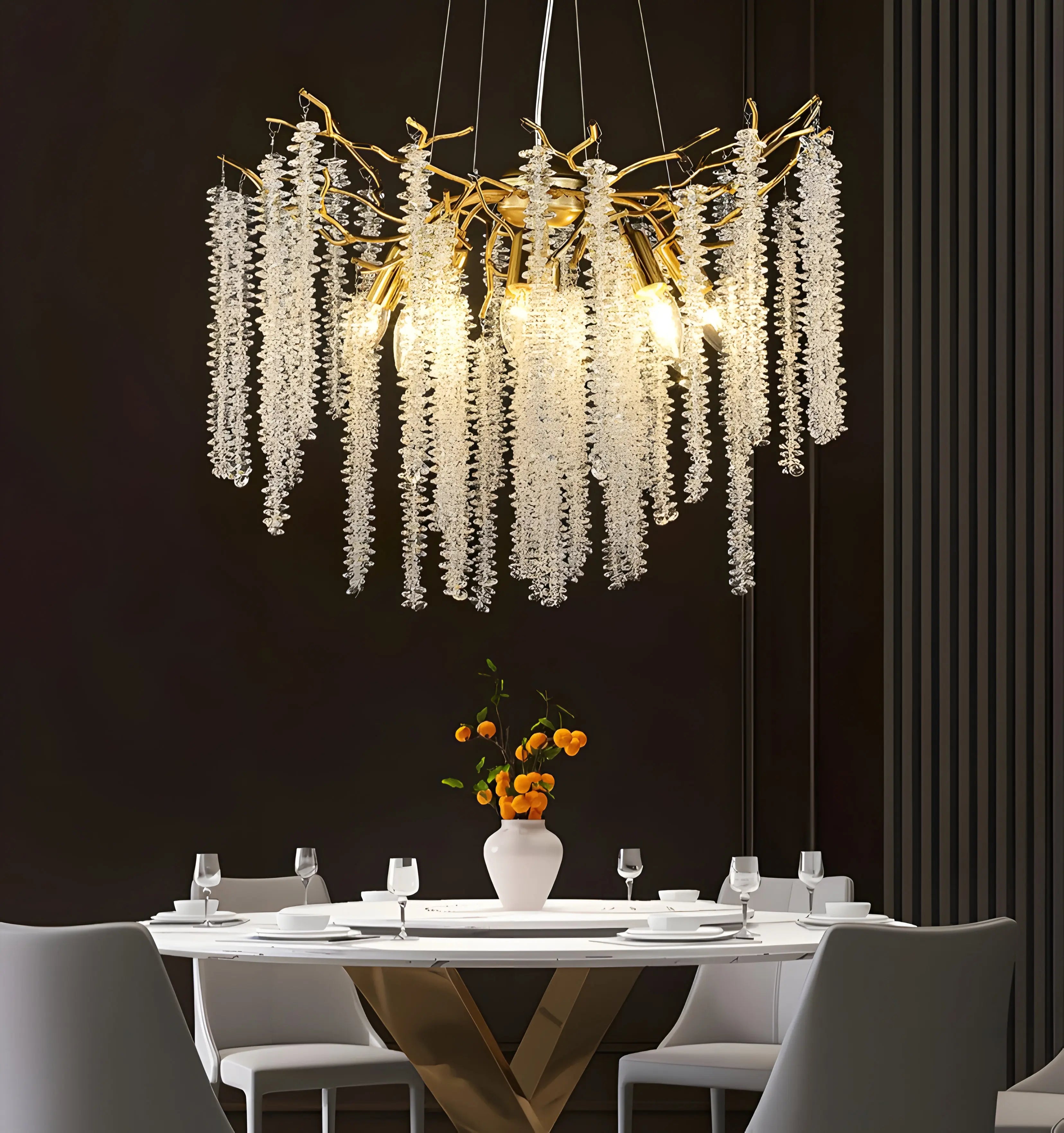 Wisteria Flower Crystal Chandelier - NexioPick