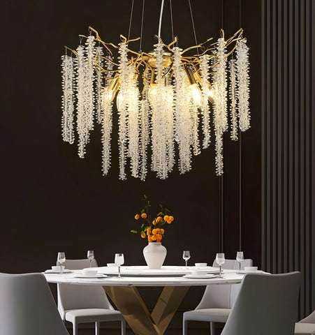 Wisteria Flower Crystal Chandelier - NexioPick