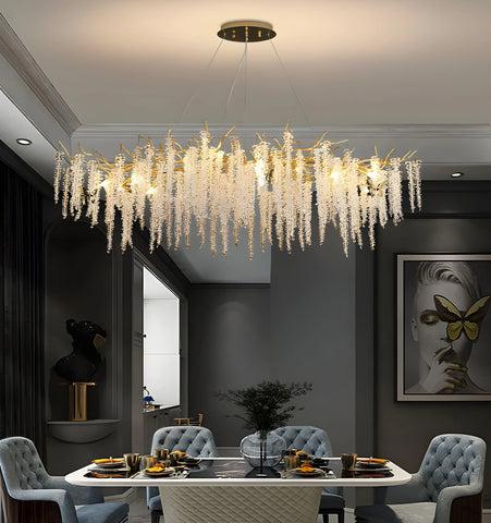 Wisteria Flower Crystal Chandelier - NexioPick