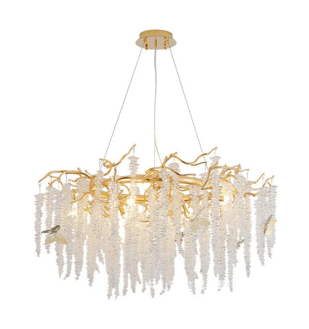 Wisteria Flower Crystal Chandelier - NexioPick