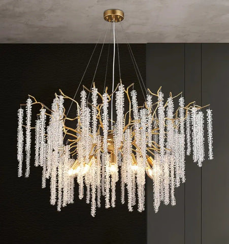 Wisteria Flower Crystal Chandelier - NexioPick