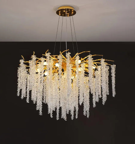 Wisteria Flower Crystal Chandelier - NexioPick